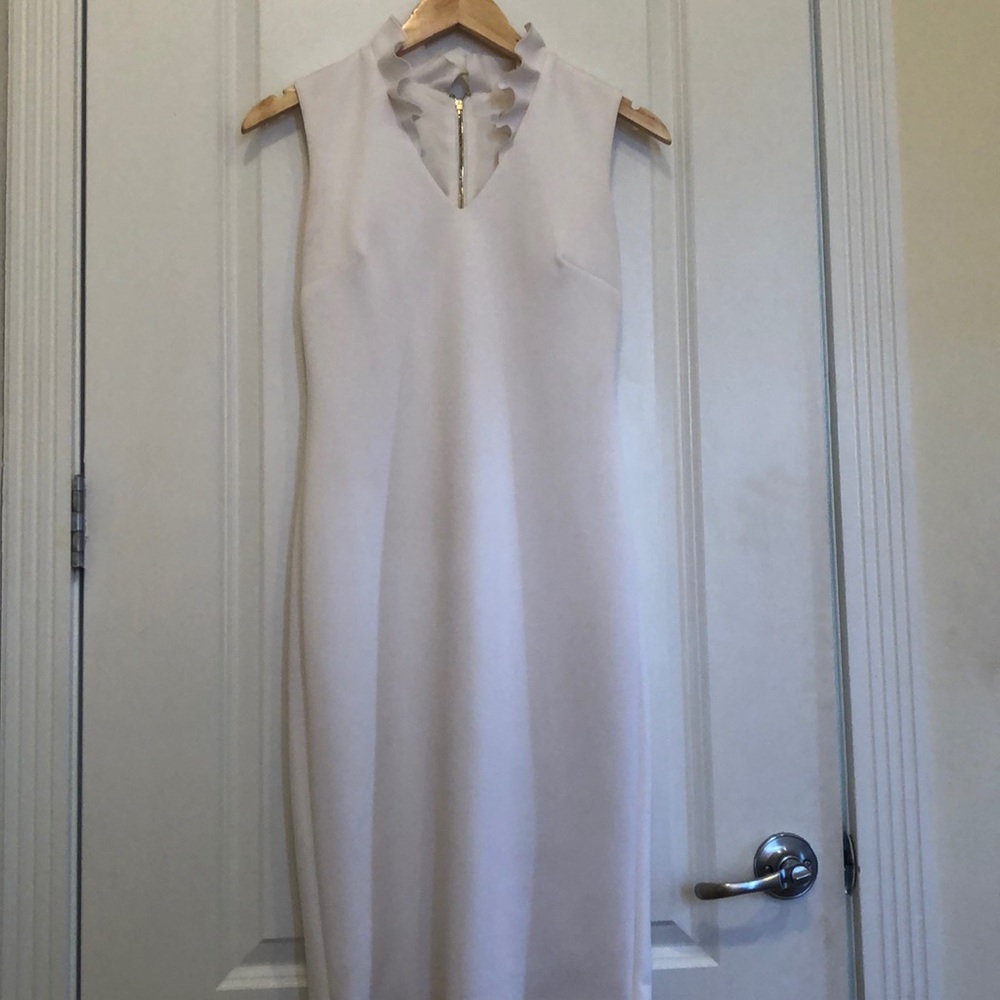 White Calvin Klein Midi Dress